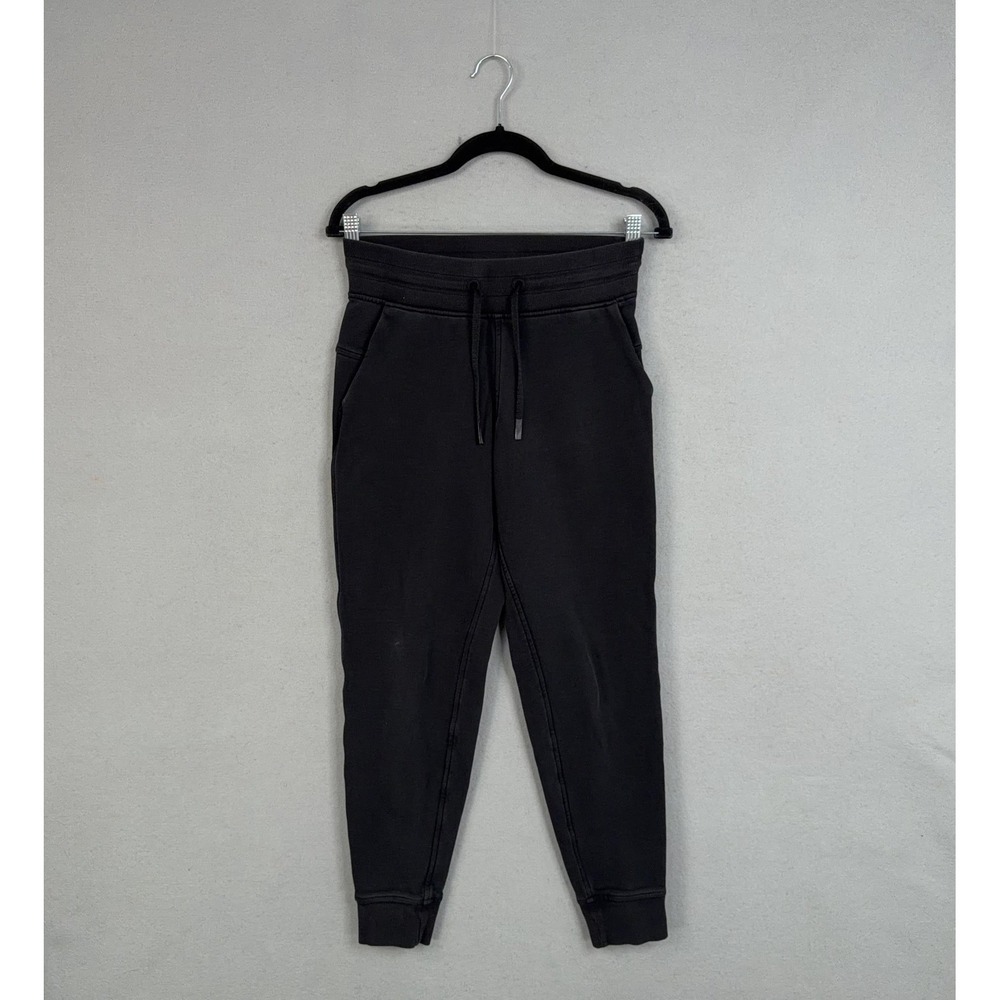 Lululemon Joggers Womens 4 Warm Down Pants High Rise Fleece Drawstring Sweatpant